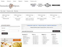 Tablet Screenshot of annuairebijoux.com
